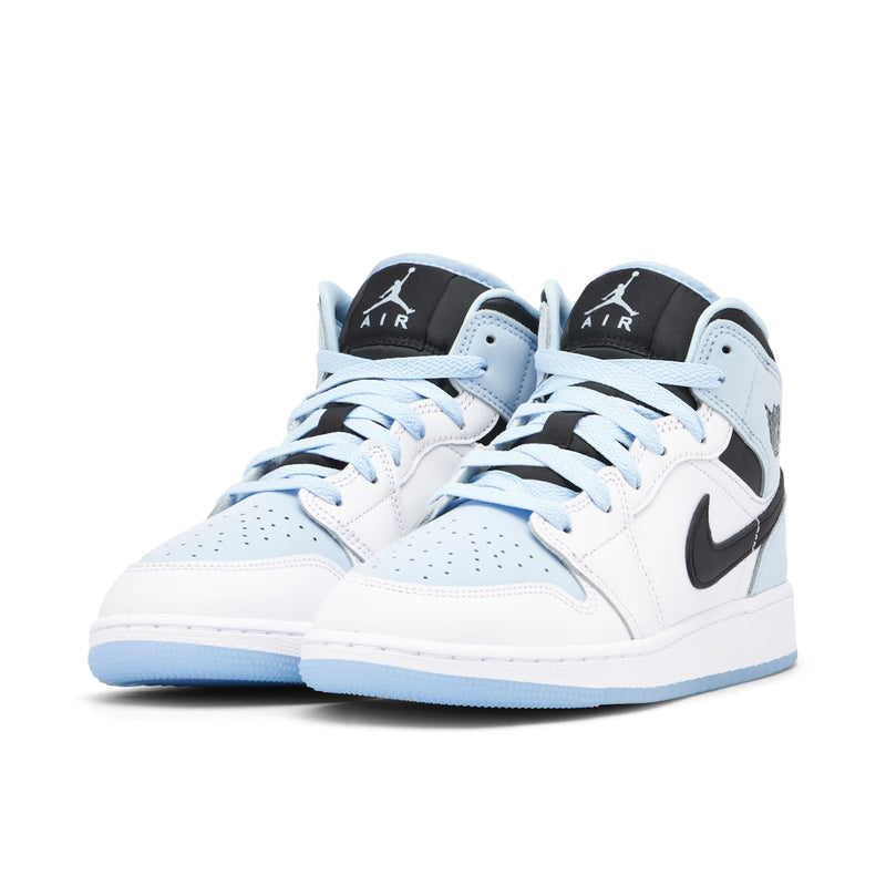 Air Jordan 1 Mid SE White Ice Blue GS (2023)